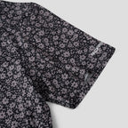 Black Tropical Floral Men’s Performance Golf Polo