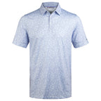 Lavender Tropical Floral Men’s Performance Golf Polo