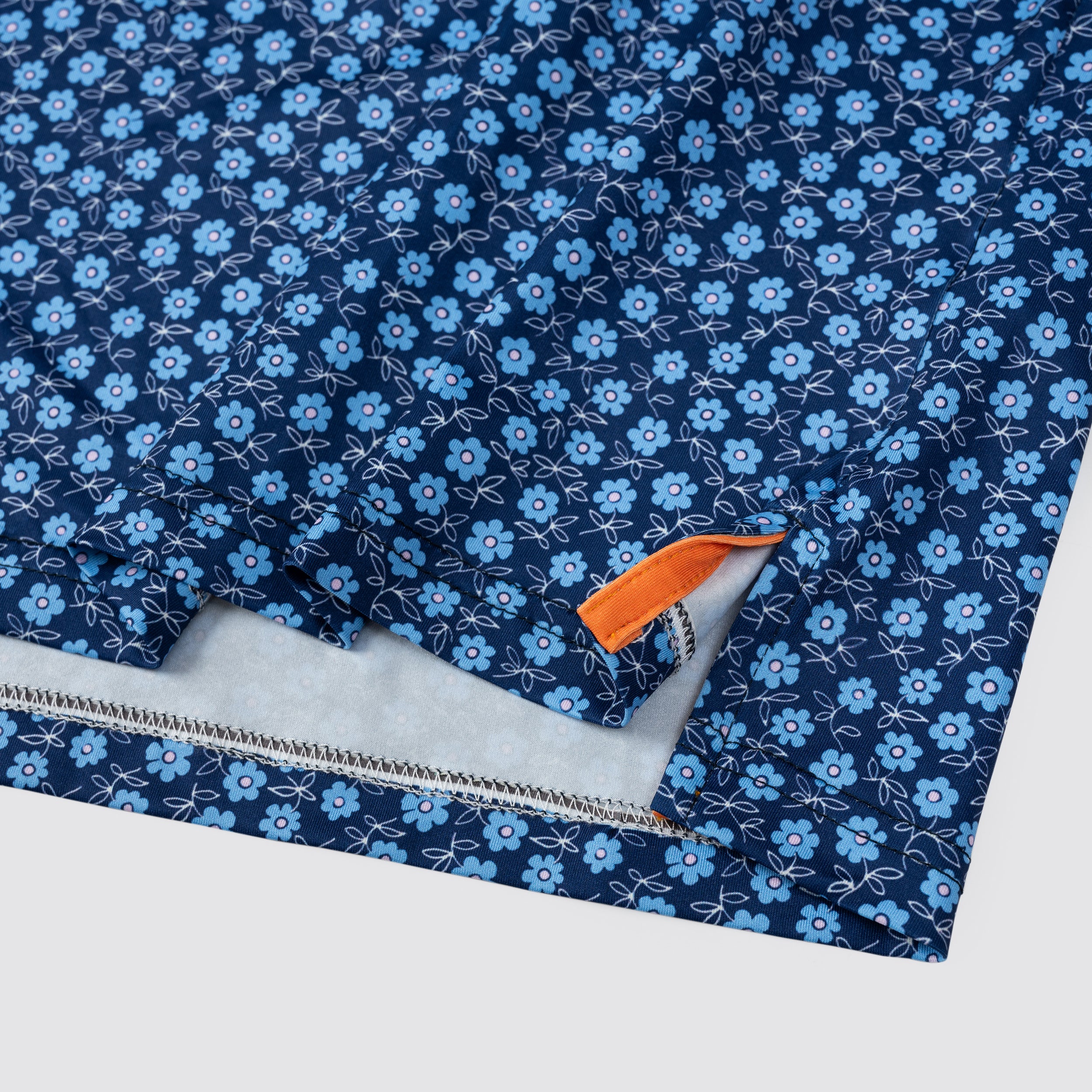 Navy Tropical Floral Men’s Performance Golf Polo