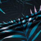 Midnight Tropical Leaf Men’s Performance Golf Polo