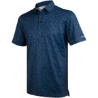Navy Palm Leaf Men’s Performance Golf Polo