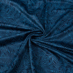 Deep Blue Tropical Leaf Men’s Performance Golf Polo