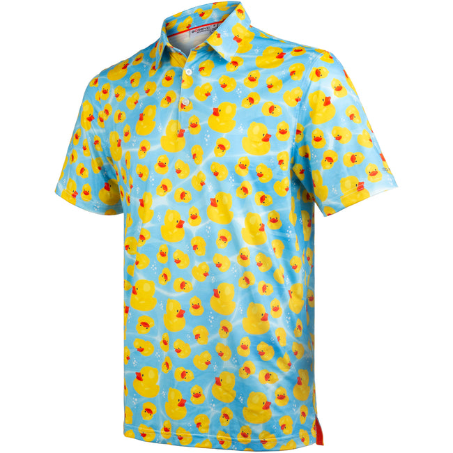 Rubber Duck Wave Golf Polo Shirt for Men Hover Image