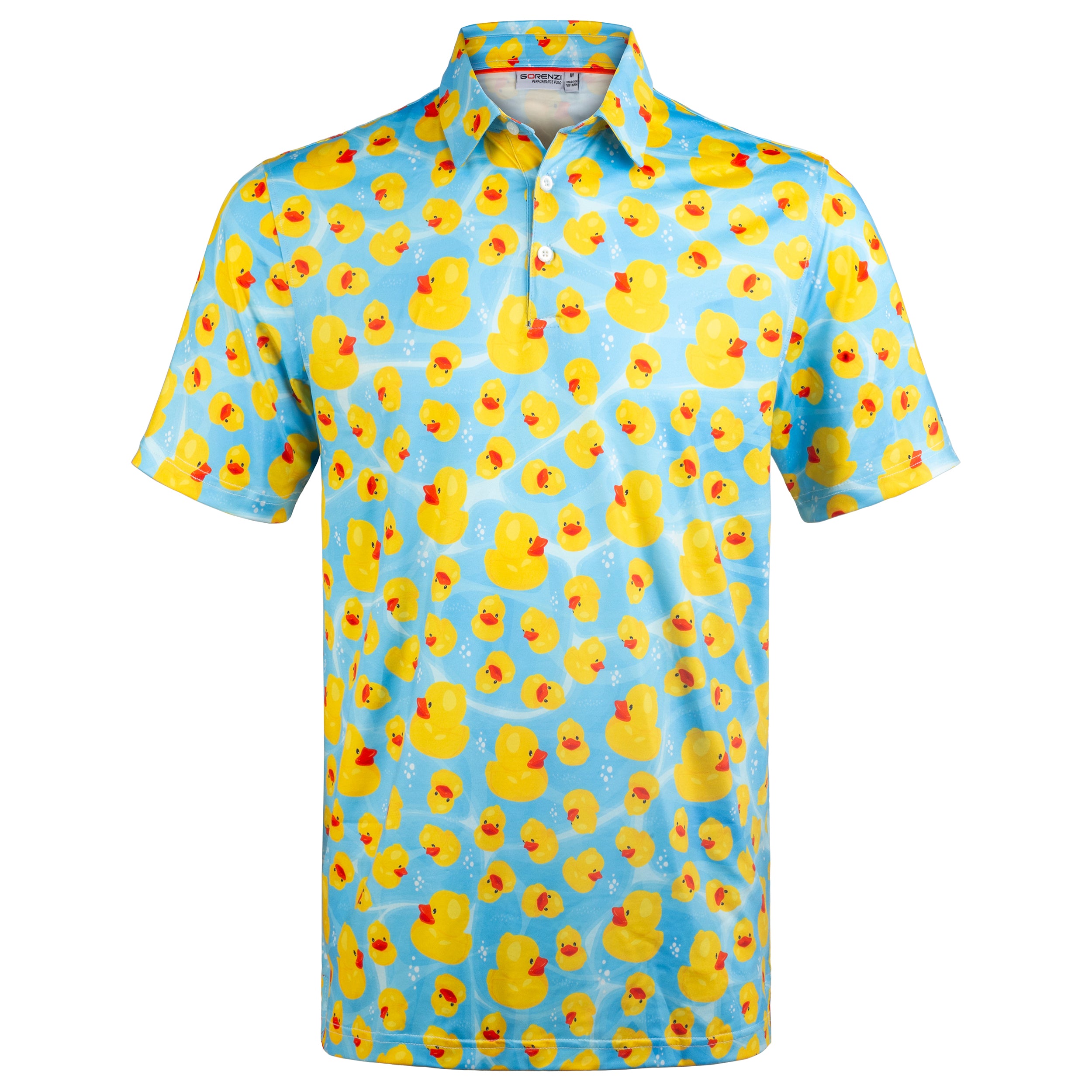 Yellow Rubber Duck Men’s Performance Golf Polo