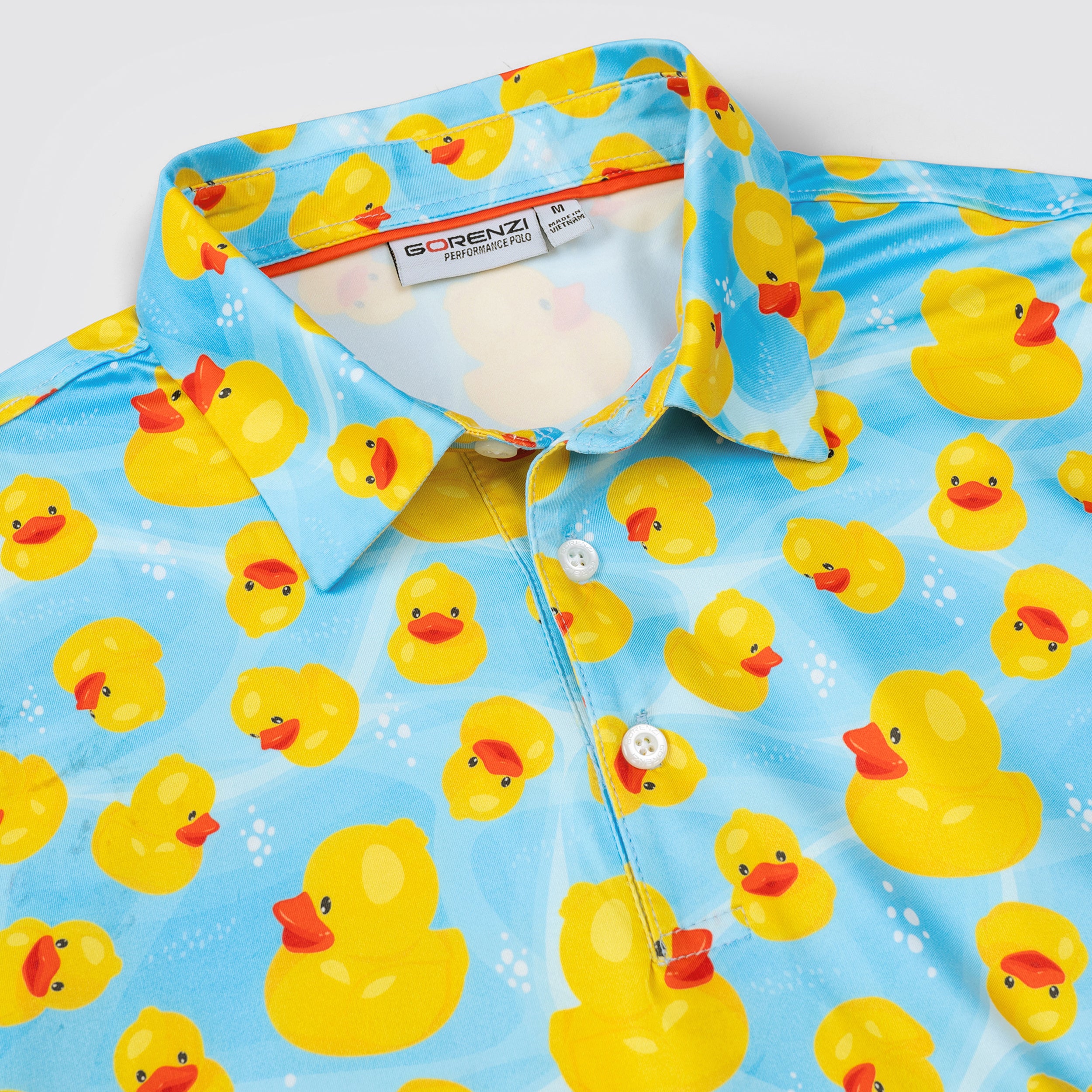 Yellow Rubber Duck Men’s Performance Golf Polo