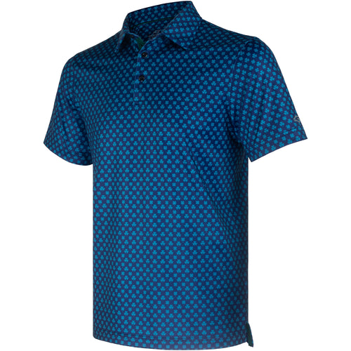 Navy Four-Leaf Clover Men’s Performance Golf Polo