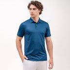 Four Leaf Clover Golf Shirts for Men Short Sleeve Performance Polo