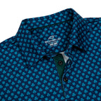 Four Leaf Clover Golf Shirts for Men Short Sleeve Performance Polo