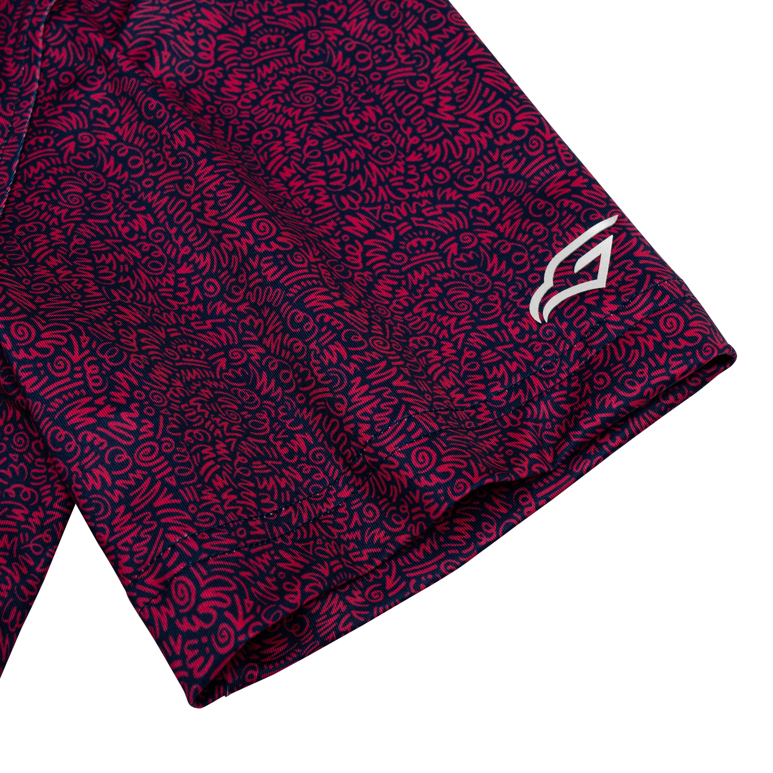 Abstract Golf Shirts for Men Short Sleeve Performance Polo