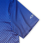 Blue Ball Print Golf Shirts for Men Short Sleeve Performance Polo