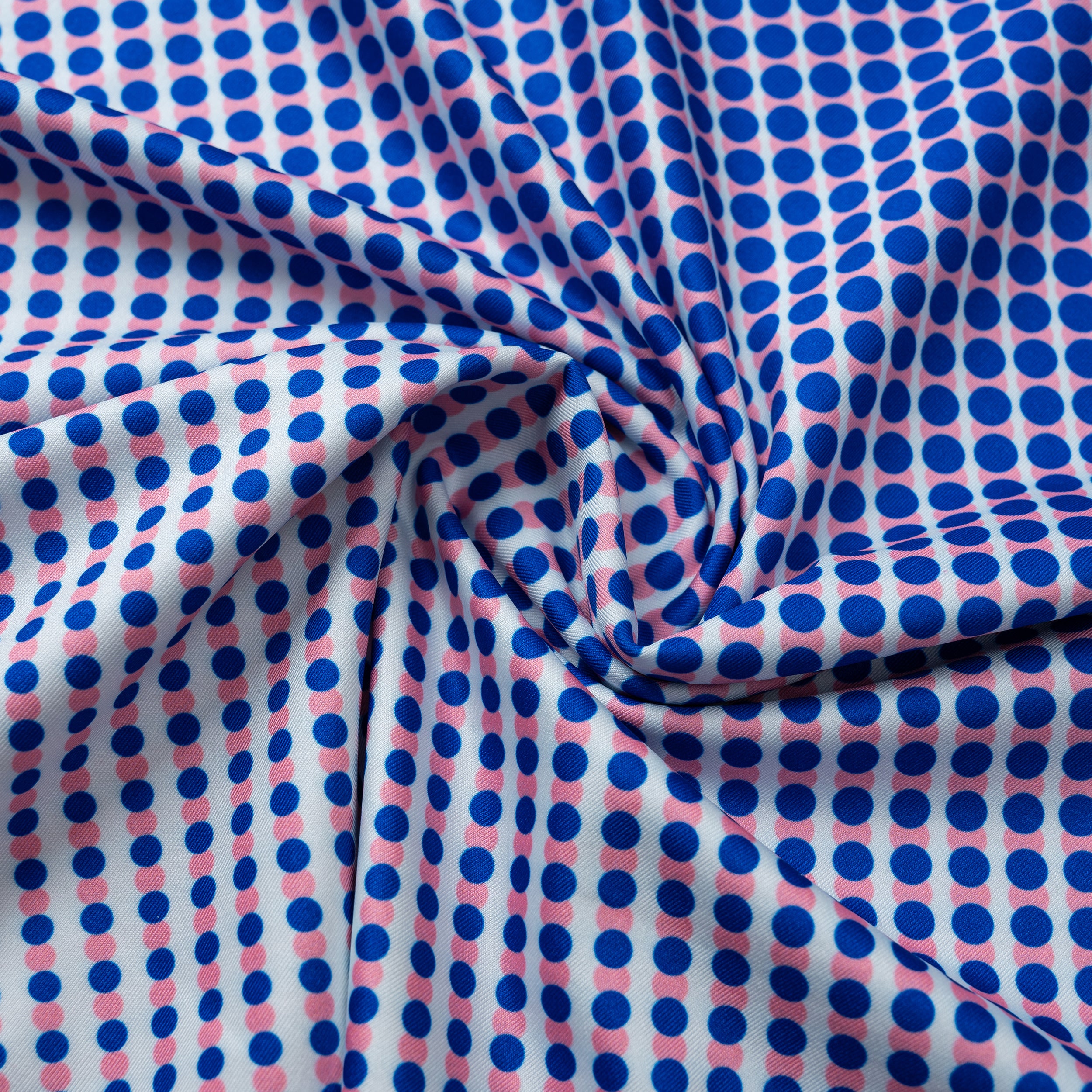 Blue Ball Print Golf Shirts for Men Short Sleeve Performance Polo
