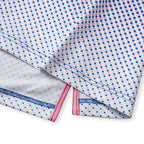 Blue Ball Print Golf Shirts for Men Short Sleeve Performance Polo