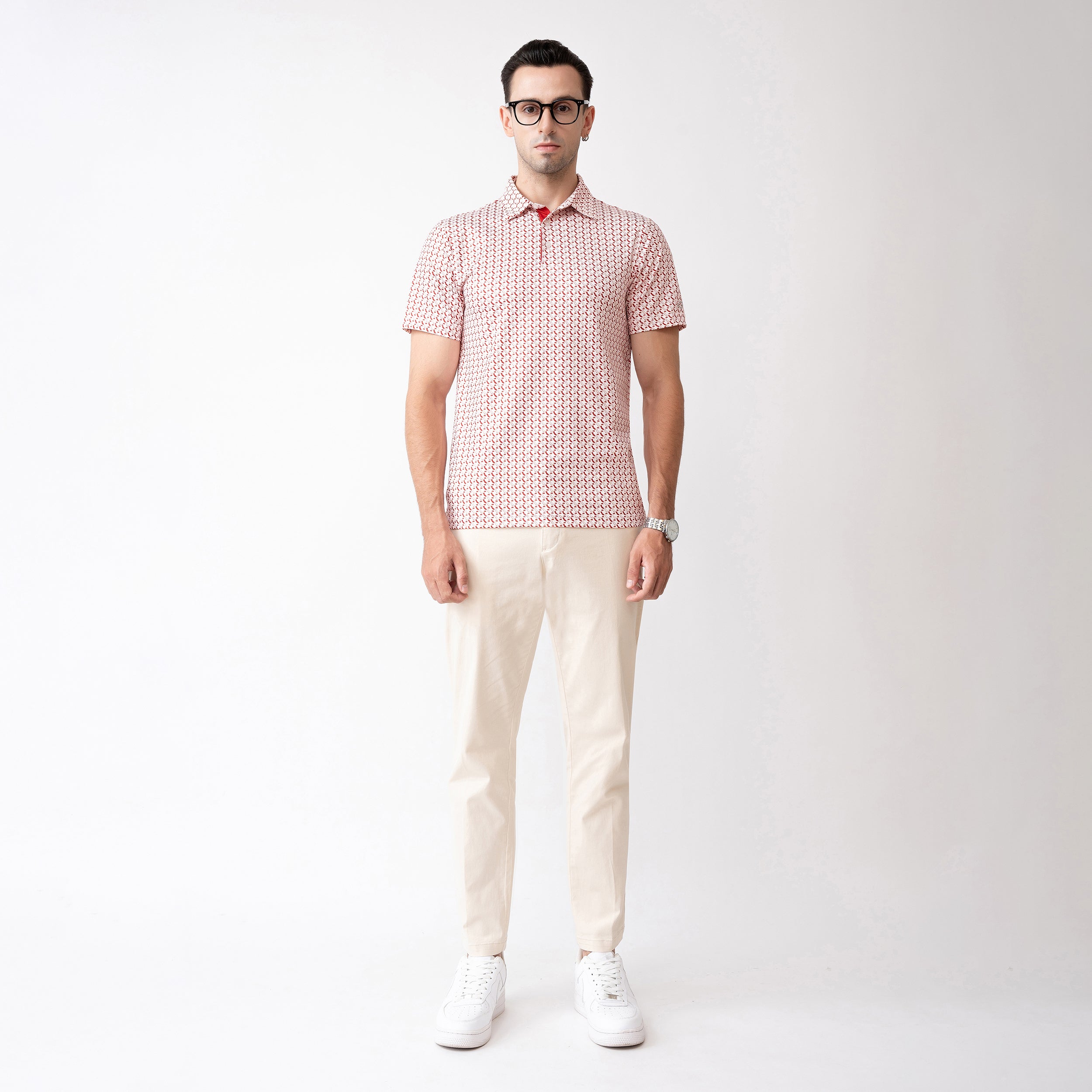 California Bear Golf Shirts for Men Short Sleeve Performance Polo