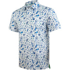 Raccoon Cocktail Golf Shirts for Men Short Sleeve Performance Polo