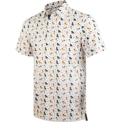 French Bulldog & Duck Men’s Performance Golf Polo