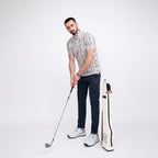 Duck French Bulldog Golf Shirts for Men Short Sleeve Performance Polo