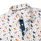 Duck French Bulldog Golf Shirts for Men Short Sleeve Performance Polo