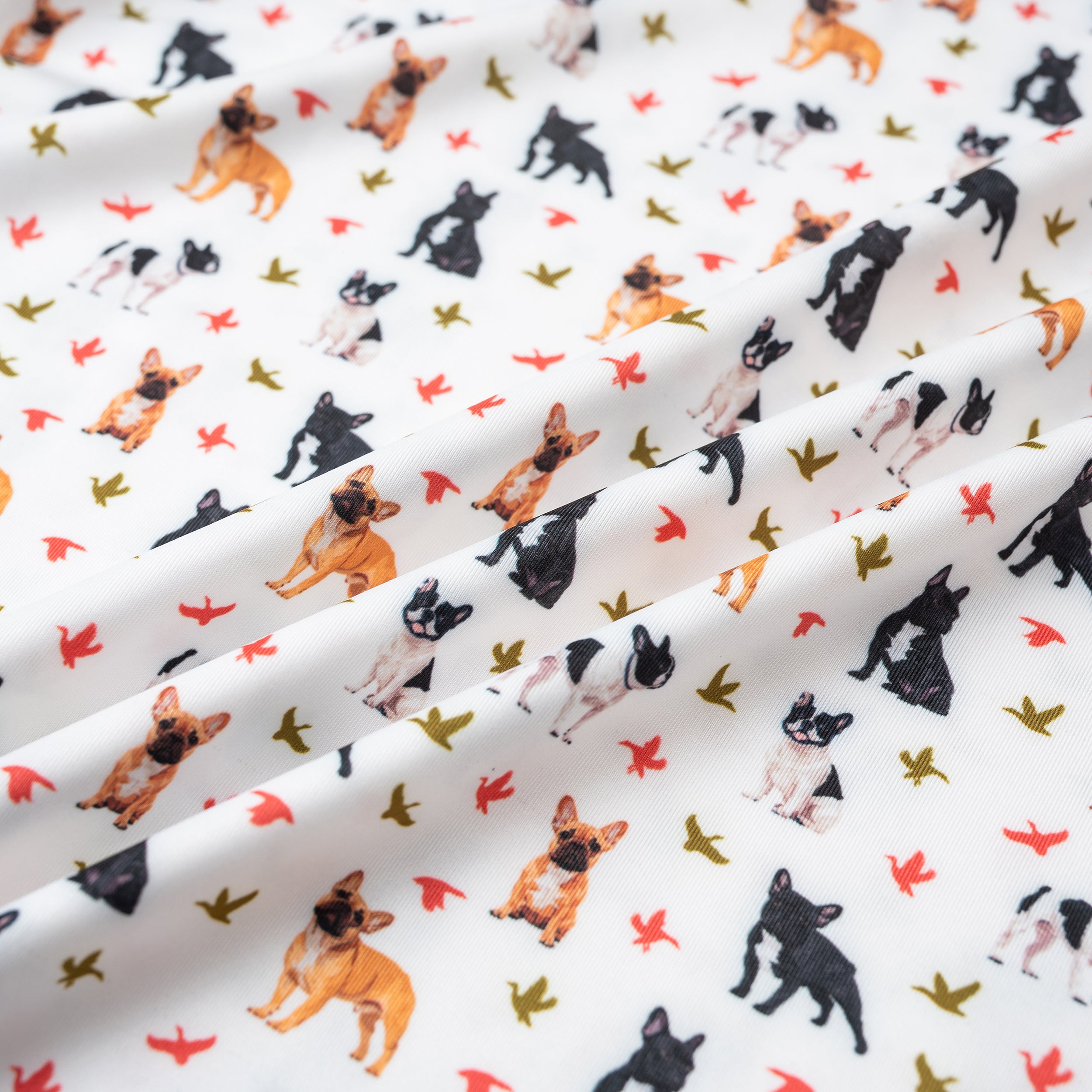 Duck French Bulldog Golf Shirts for Men Short Sleeve Performance Polo