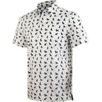 Duck Labrador Dog Golf Shirts for Men Short Sleeve Performance Polo