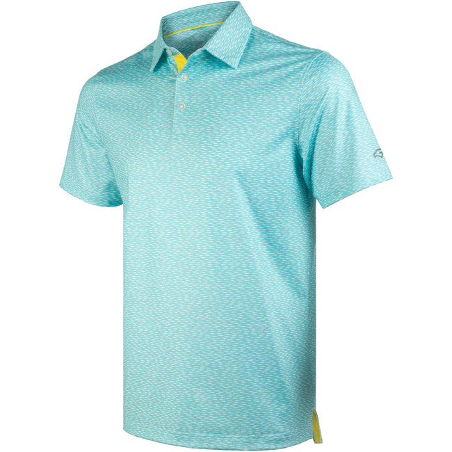 Fish Golf Shirts for Men Short Sleeve Performance Polo Hover Image