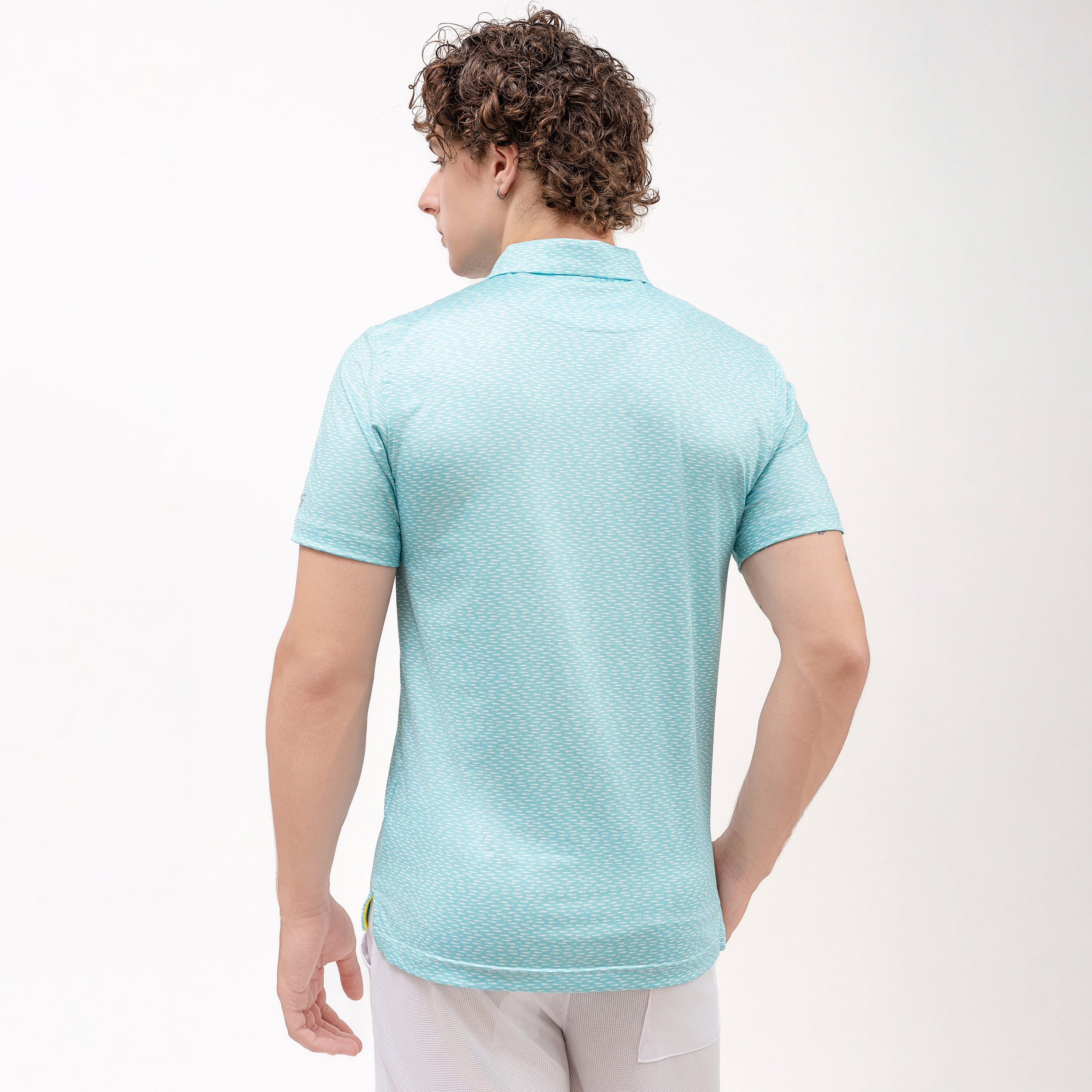Fish Golf Shirts for Men Short Sleeve Performance Polo