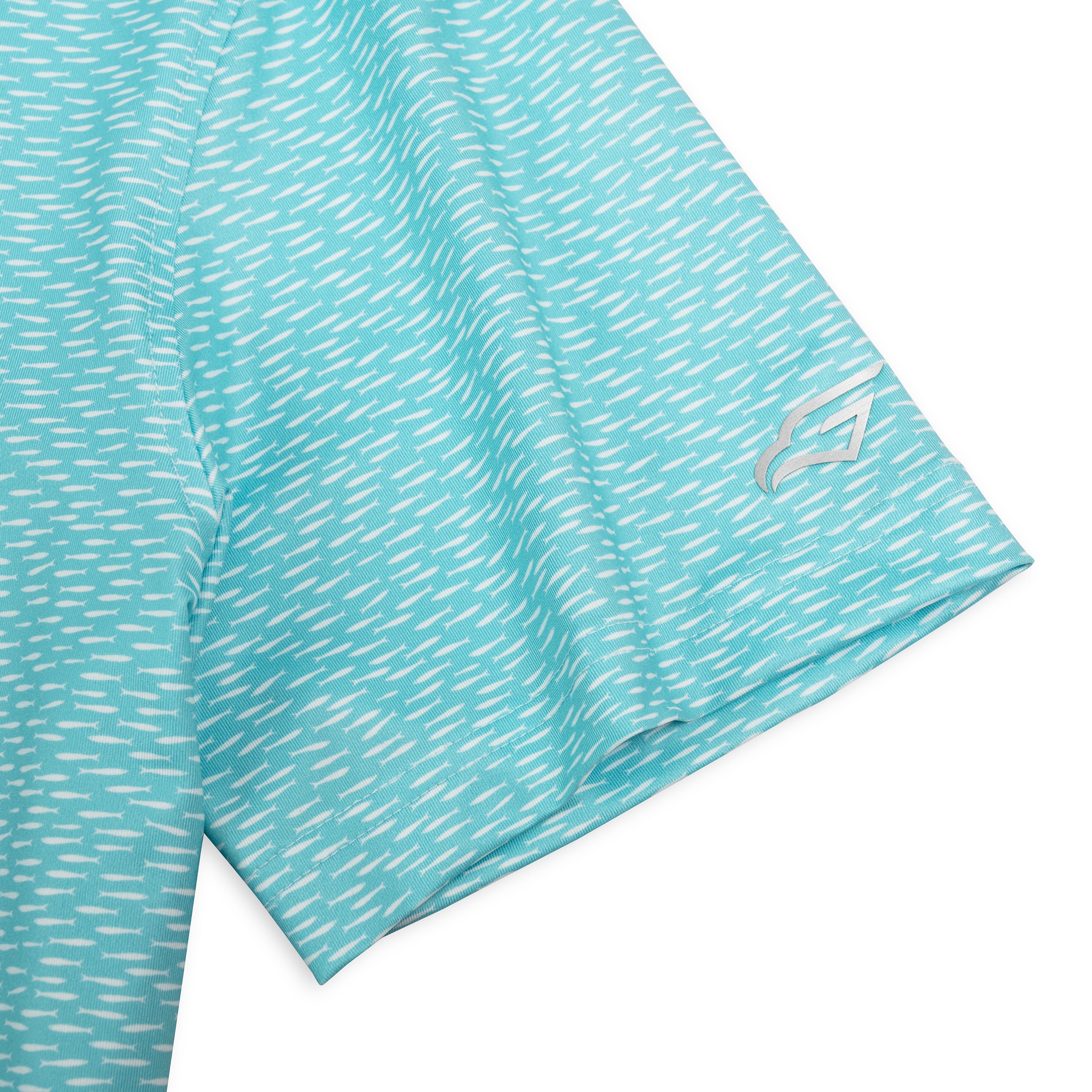 Fish Golf Shirts for Men Short Sleeve Performance Polo