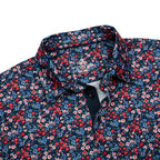 Floral Golf Shirts for Men Short Sleeve Performance Polo