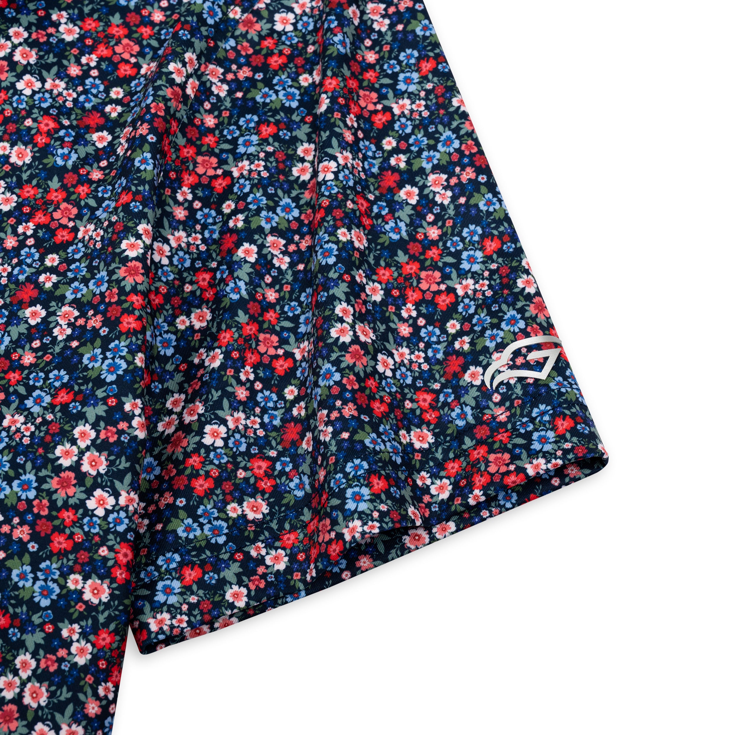 Floral Golf Shirts for Men Short Sleeve Performance Polo