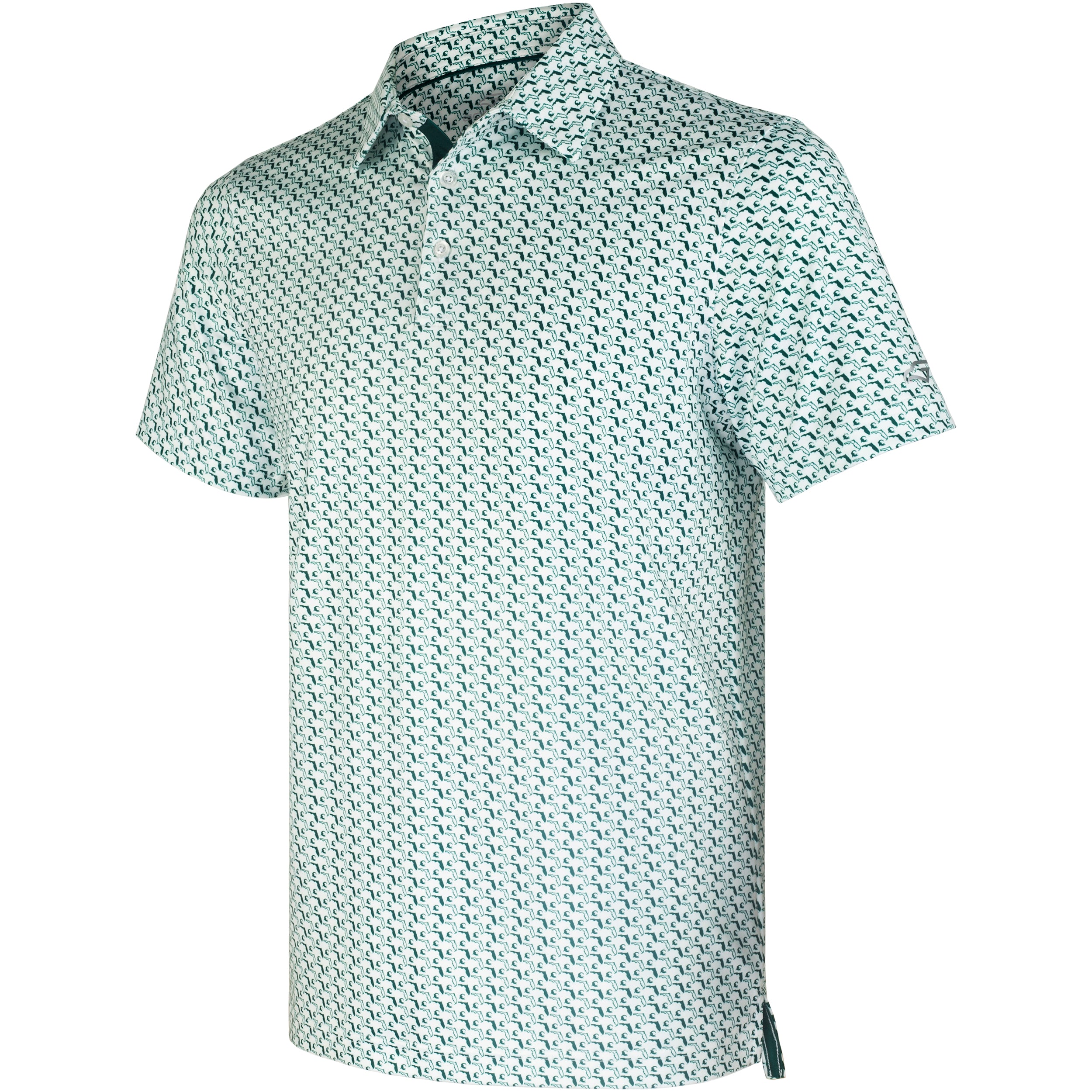 Florida Crocodile Golf Shirts for Men Short Sleeve Performance Polo