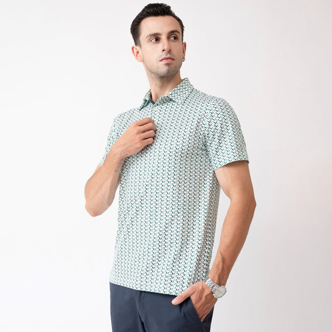 Florida Crocodile Golf Shirts for Men Short Sleeve Performance Polo Main Image