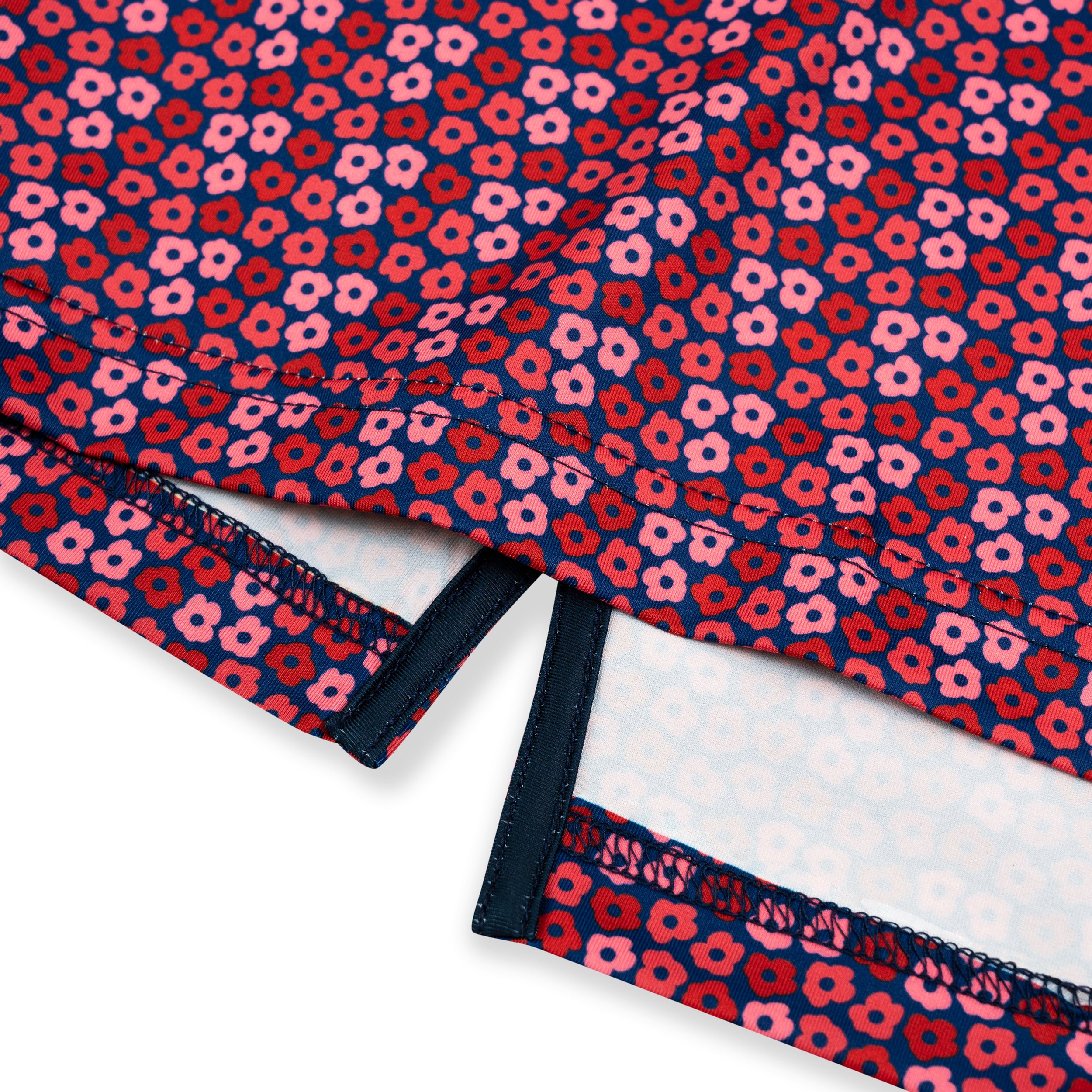 Rose Floral Golf Shirts for Men Short Sleeve Performance Polo