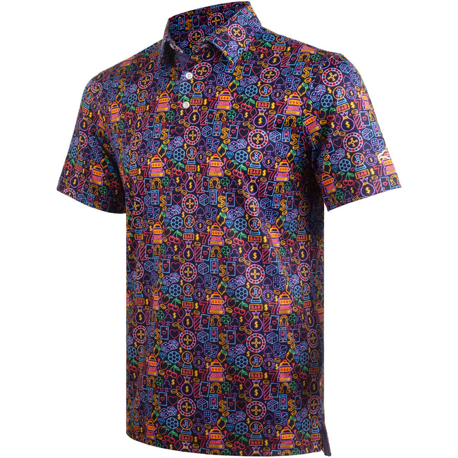 Casino Golf Shirts for Men Short Sleeve Performance Polo Hover Image