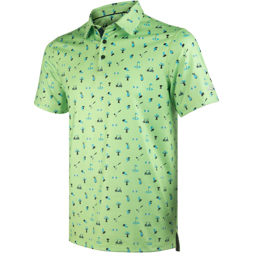 Lime Golf Icons Men’s Performance Golf Polo