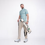 Horse Racing Golf Shirts for Men Short Sleeve Performance Polo