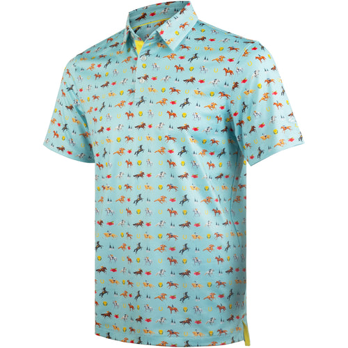 Aqua Horse Derby Men’s Performance Golf Polo