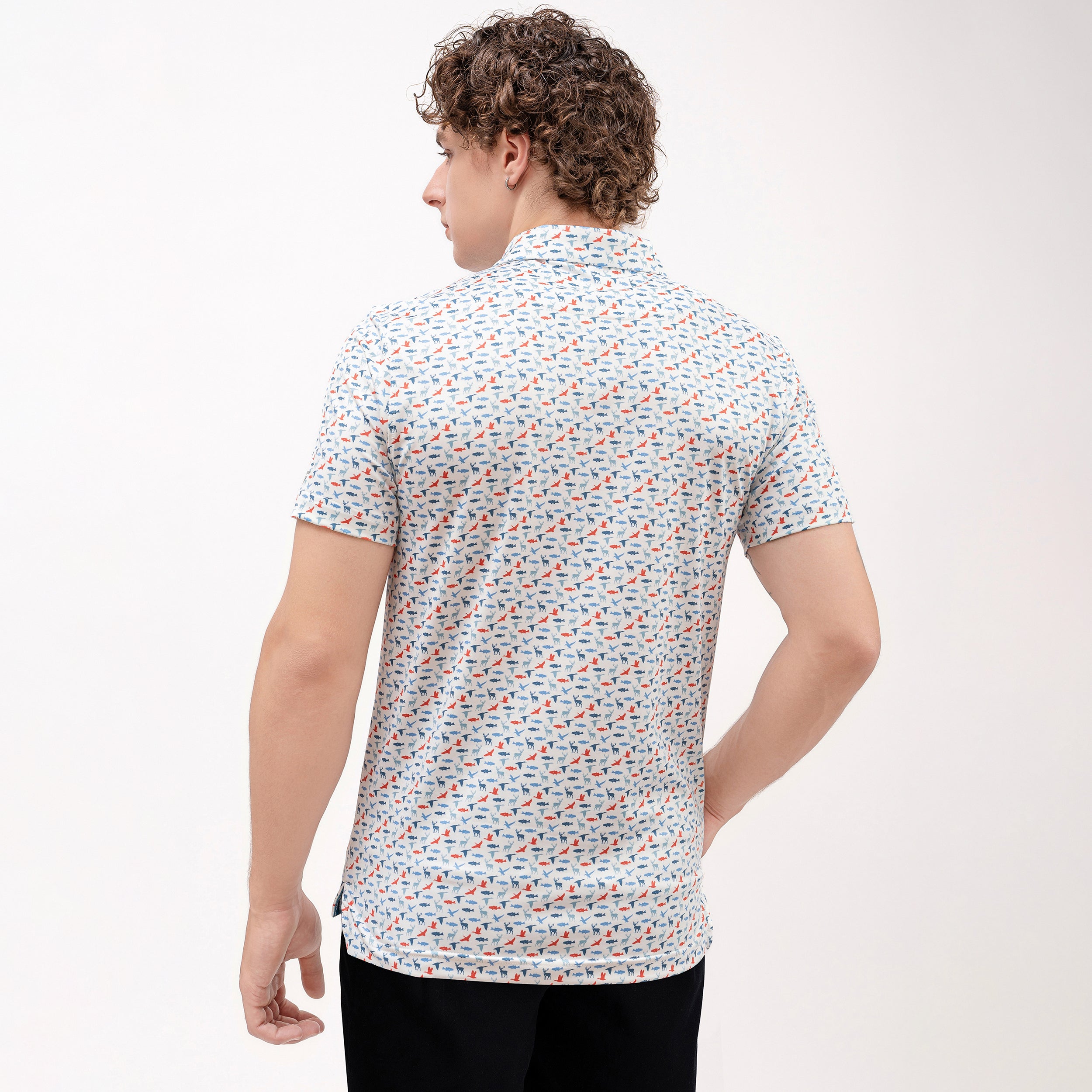 Hunting Golf Shirts for Men Short Sleeve Polo