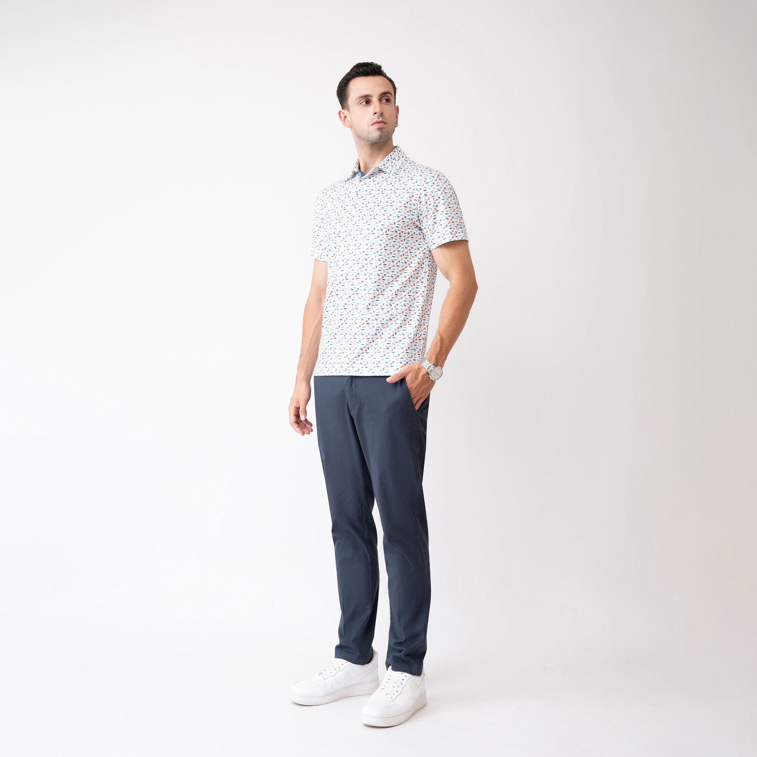 Hunting Golf Shirts for Men Short Sleeve Polo