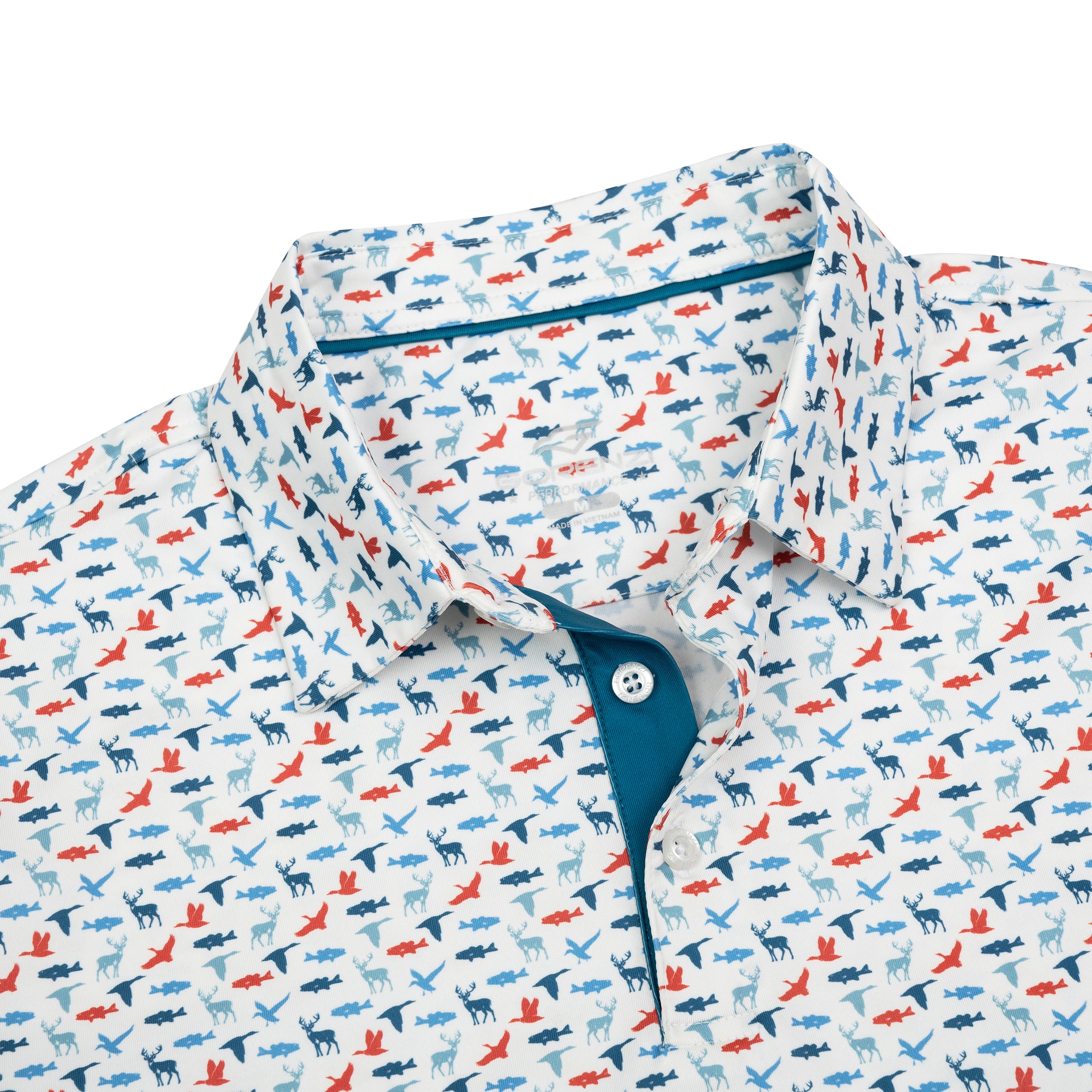 Hunting Golf Shirts for Men Short Sleeve Polo