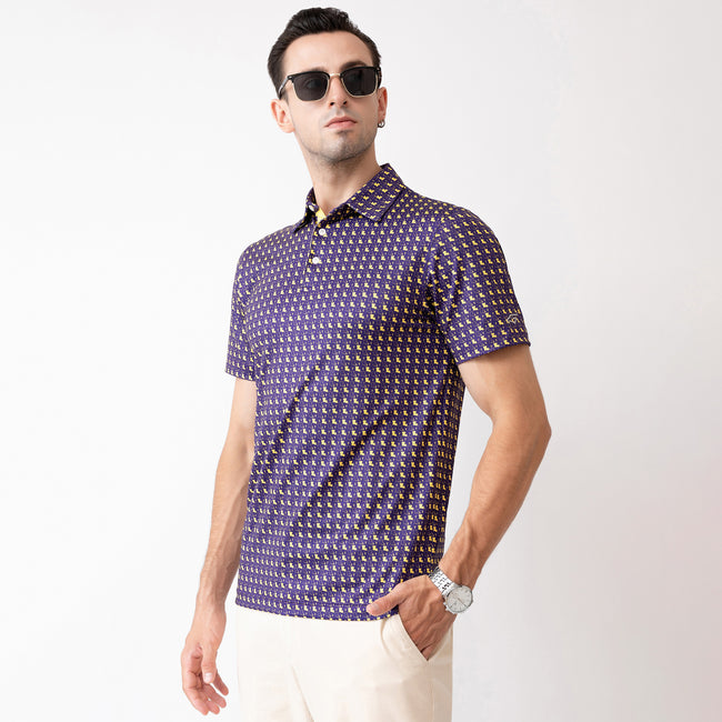 Louisiana Crawfish Golf Shirts for Men Short Sleeve Performance Polo Main Image