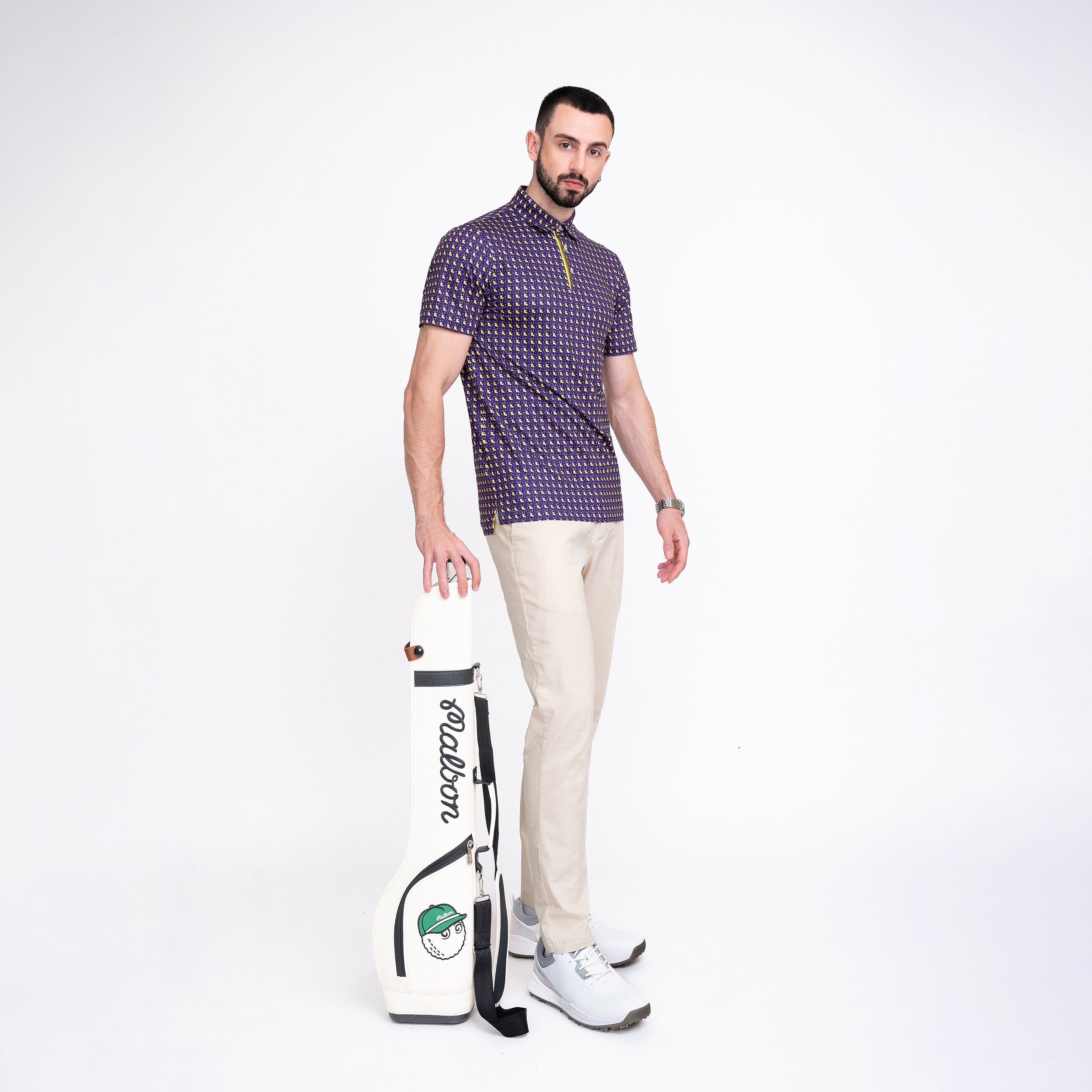 Louisiana Crawfish Golf Shirts for Men Short Sleeve Performance Polo