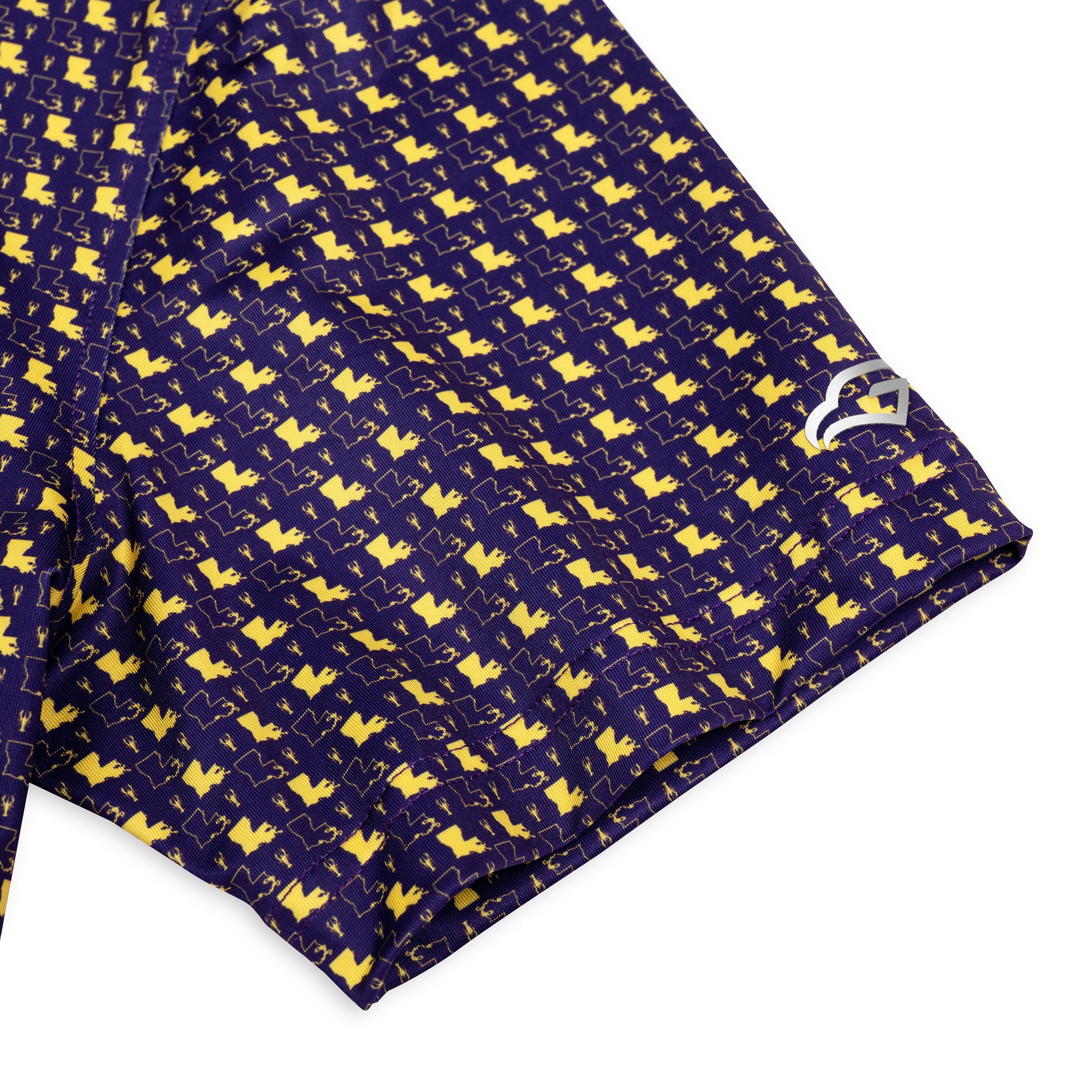 Louisiana Crawfish Golf Shirts for Men Short Sleeve Performance Polo