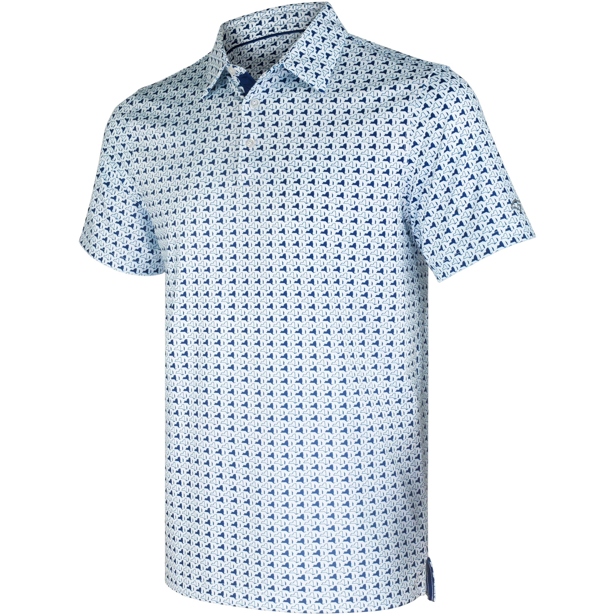 Statue of Liberty Golf Shirts for Men Short Sleeve Performance Polo
