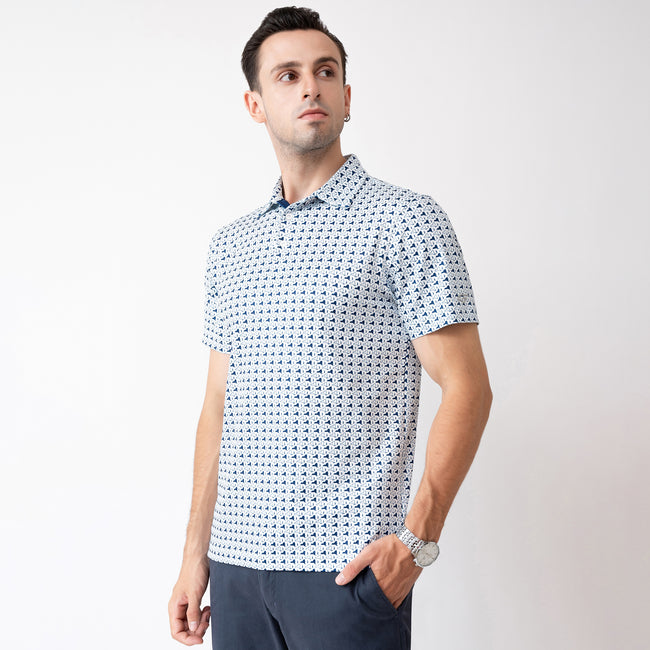Statue of Liberty Golf Shirts for Men Short Sleeve Performance Polo Main Image