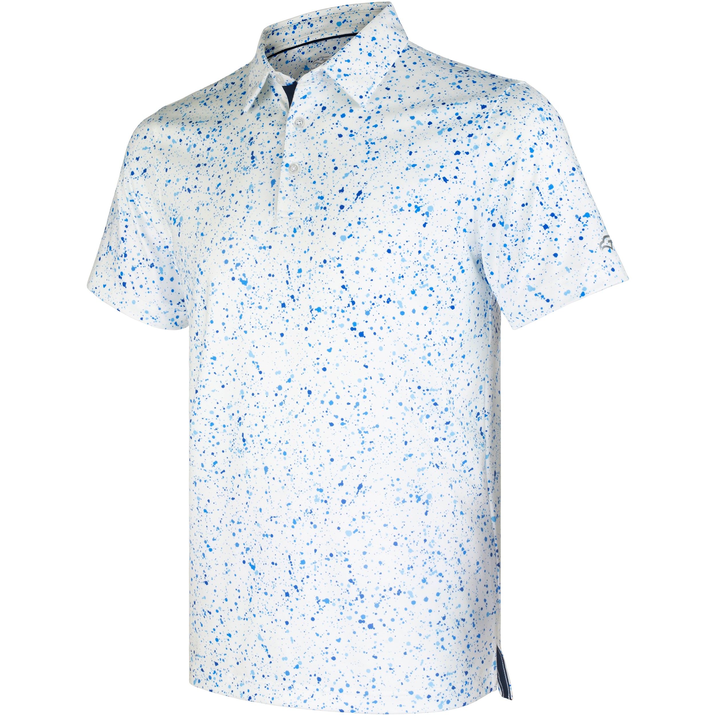 Paint Splatter Golf Shirts for Men Short Sleeve Performance Polo