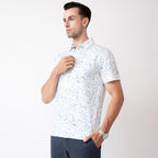 Paint Splatter Golf Shirts for Men Short Sleeve Performance Polo