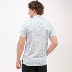 Paint Splatter Golf Shirts for Men Short Sleeve Performance Polo