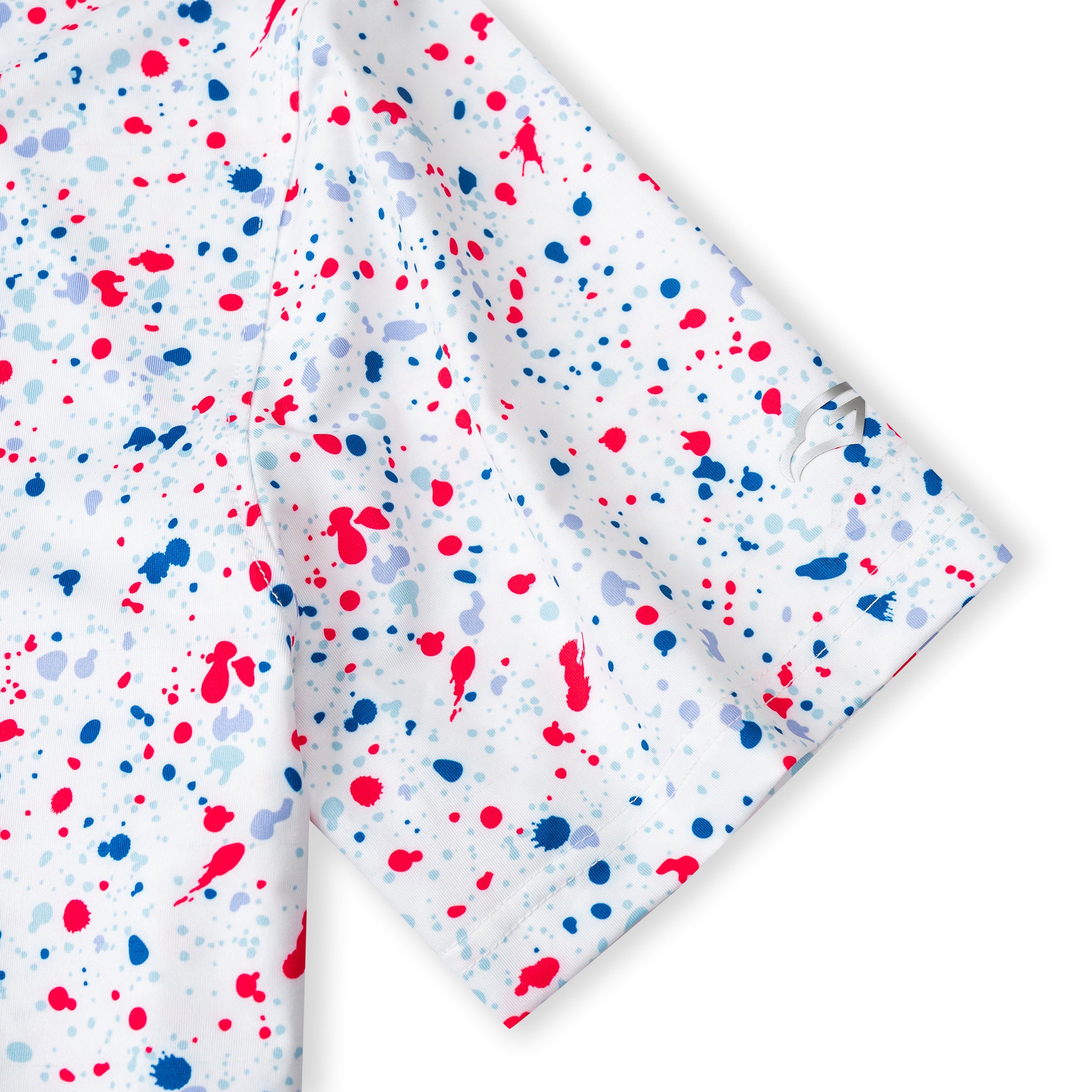 Paint Splatter Golf Shirts for Men Short Sleeve Polo