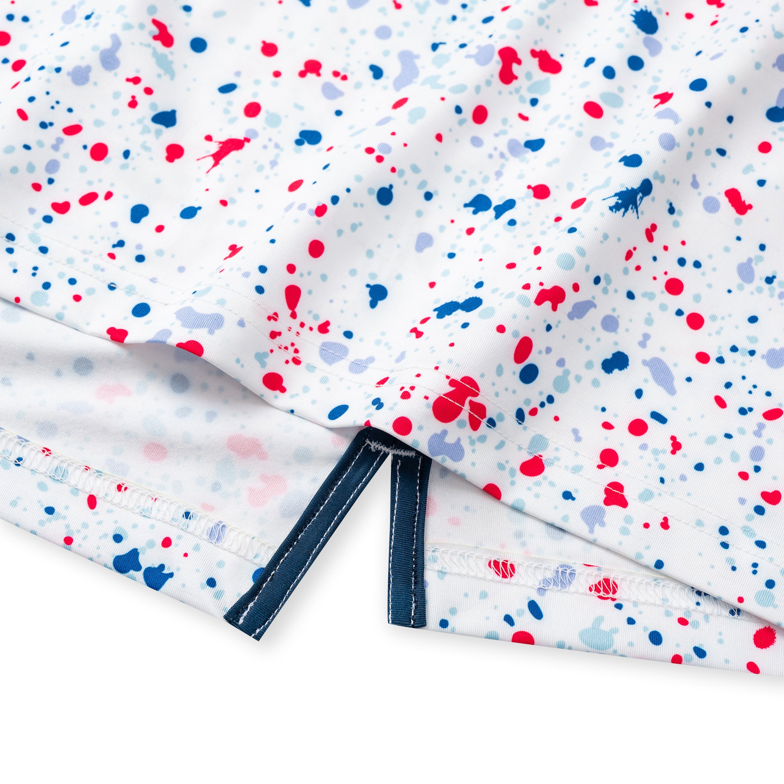 Paint Splatter Golf Shirts for Men Short Sleeve Polo