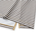 Gold Striped Golf Shirts for Men Short Sleeve Performance Polo