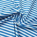 Blue Striped Golf Shirts for Men Short Sleeve Performance Polo